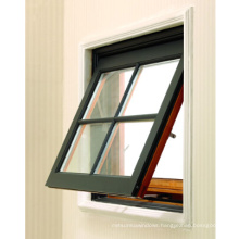 Gray Color Aluminium Top Hung Window with Glass